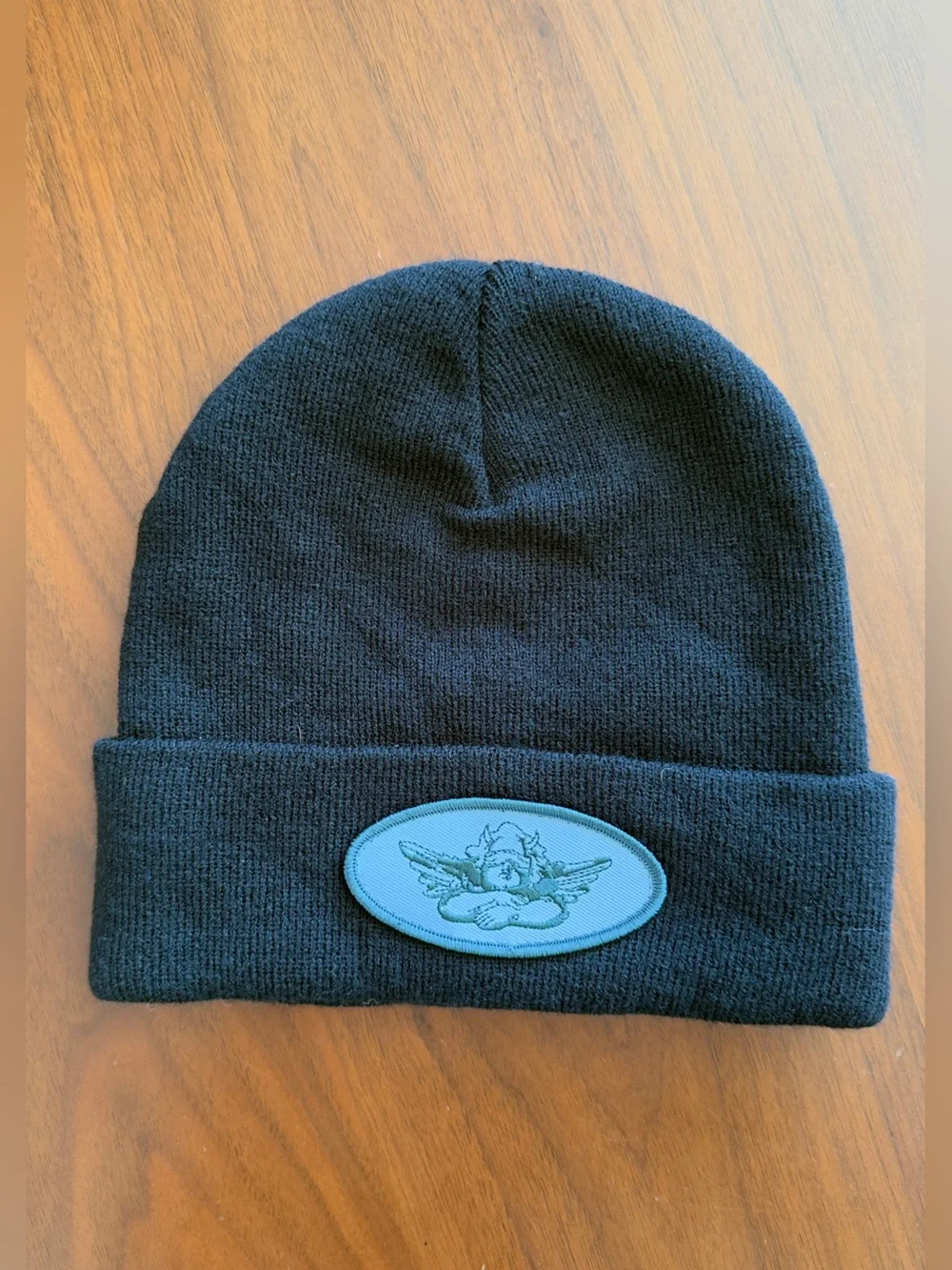 NWOT Boys Lie Black Patch Logo Beanie